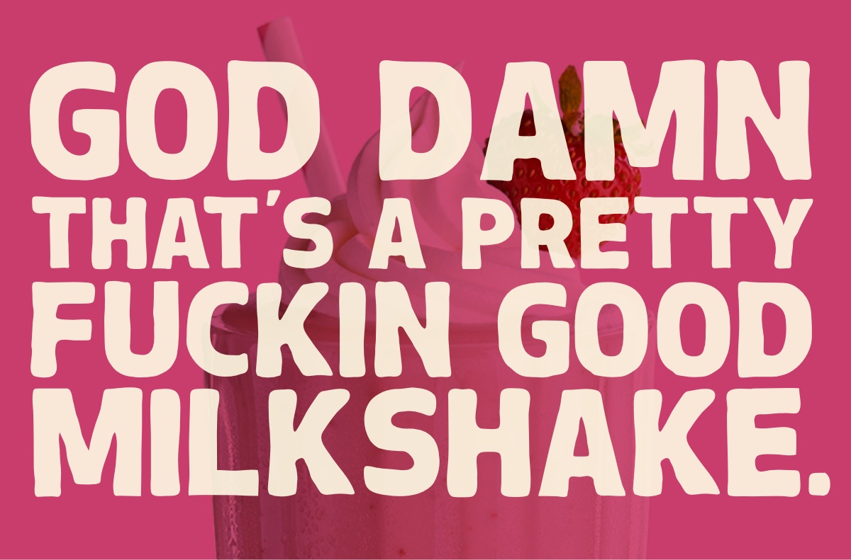font-milkshake